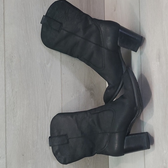 Born Women Allegra Leather Comfort Heels shoes boots sz 8 - Picture 7 of 15